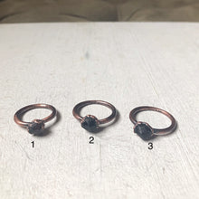 Load image into Gallery viewer, Small Raw Garnet Stacking Ring - (Super Blood Wolf Moon)
