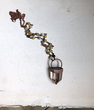 Load image into Gallery viewer, Polished Natural Citrine Point & Flower Jade Necklace (Icarus Soaring)