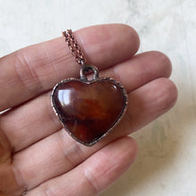 Load image into Gallery viewer, Carnelian Heart Necklace #1 - Ready to Ship