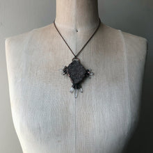 Load image into Gallery viewer, Druzy & Raw Clear Quartz Statement Necklace #2 - Ready to Ship