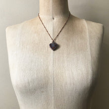 Load image into Gallery viewer, Moss Agate Heart Necklace #1 - Ready to Ship