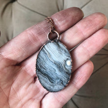 Load image into Gallery viewer, Chalcedony Oval Necklace #2 - Ready to Ship