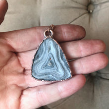 Load image into Gallery viewer, Chalcedony Triangle Necklace - Ready to Ship