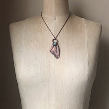Load image into Gallery viewer, Electroformed Butterfly Wing & Labradorite Necklace - Spring Equinox Collection