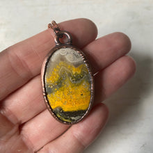 Load image into Gallery viewer, Bumblebee Jasper Oval Necklace #3
