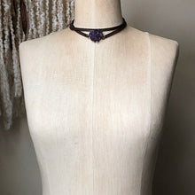 Load image into Gallery viewer, Amethyst Rosette Wrap Bracelet/Choker