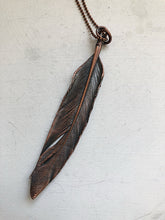 Load image into Gallery viewer, Electroformed Feather Necklace #2 - Ready to Ship (5/17 Update)