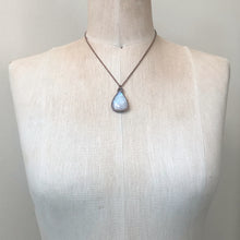Load image into Gallery viewer, Rainbow Moonstone Teardrop Necklace - Ready to Ship