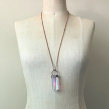 Load image into Gallery viewer, Angel Aura Quartz Polished Point Necklace #1 - Ready to Ship