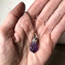 Load image into Gallery viewer, Raw Amethyst Point Necklace #1