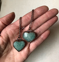 Load image into Gallery viewer, Amazonite Heart Necklace (Satya Collection)
