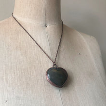 Load image into Gallery viewer, Polychrome Jasper Heart Necklace #13