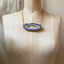 Load image into Gallery viewer, Agate Slice & Rhodochrosite Lion’s Gate Portal Statement Necklace - Ready to Ship