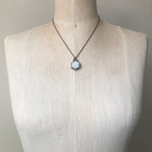 Load image into Gallery viewer, White Moonstone Hexagon Necklace #3 - Ready to Ship