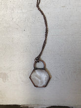 Load image into Gallery viewer, Clear Quartz Hexagon Necklace - Ready to Ship