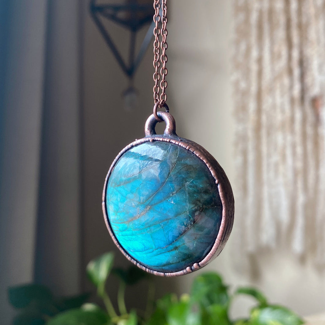 Labradorite New Moon in Pisces Necklace