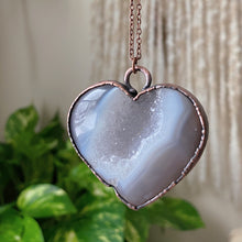 Load image into Gallery viewer, Druzy “Broken Open” Heart Necklace #2 - Ready to Ship
