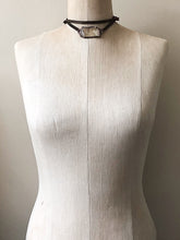 Load image into Gallery viewer, Raw Citrine & Leather Wrap Bracelet/Choker #1 (Icarus Soaring Collection)