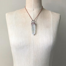 Load image into Gallery viewer, Angel Aura Quartz Polished Point Necklace #2 - Ready to Ship