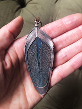 Load image into Gallery viewer, Blue Macaw Feather Necklace - Ready to Ship