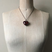 Load image into Gallery viewer, Carnelian Heart Necklace #3