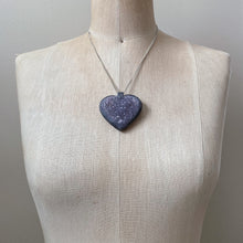 Load image into Gallery viewer, Agate Druzy “Broken Open” Heart Necklace #1 - Ready to Ship