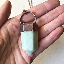 Load image into Gallery viewer, Amazonite Six-Sided Point Necklace