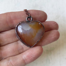 Load image into Gallery viewer, Carnelian Heart Necklace #4 - Ready to Ship
