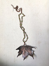 Load image into Gallery viewer, Electroformed Maple Leaf Necklace (Large) - Ready to Ship