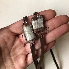 Load image into Gallery viewer, Selenite and Leather Wrap Bracelet/Choker (Satya Collection)