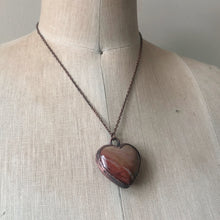 Load image into Gallery viewer, Polychrome Jasper Heart Necklace #14