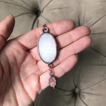 Load image into Gallery viewer, Selenite & Pink Amethyst Necklace - Ready to Ship