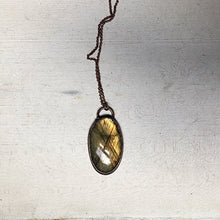 Load image into Gallery viewer, Labradorite Oval Necklace #1- Ready to Ship