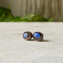 Load image into Gallery viewer, Blue Labradorite Stud Earrings #6