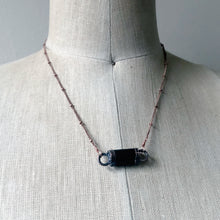 Load image into Gallery viewer, Black Tourmaline Bar Necklace #1