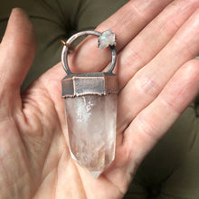 Load image into Gallery viewer, Clear Quartz Point and Angel Aura Necklace - Ready to Ship