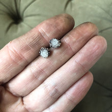 Load image into Gallery viewer, Clear Quartz Druzy Earrings #1 - Ready to Ship