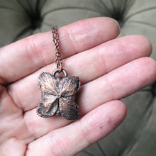 Load image into Gallery viewer, White Moonstone Hexagon and Hydrangea Necklace #2 - Ready to Ship