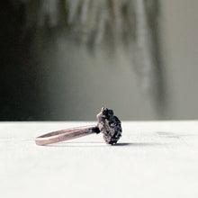 Load image into Gallery viewer, Black Tourmaline Stacking Ring # 1 (Size 7.25)