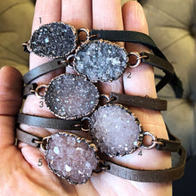 Load image into Gallery viewer, Amethyst Druzy Wrap Bracelet/Choker