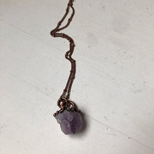 Load image into Gallery viewer, Raw Tibetan Amethyst Mini Cluster Necklace #2