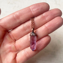 Load image into Gallery viewer, Amethyst Mini Polished Point Necklace #3