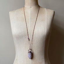 Load image into Gallery viewer, Amethyst Spirit Quartz Necklace with Purple Agate Accent Chain #1 - Ready to Ship