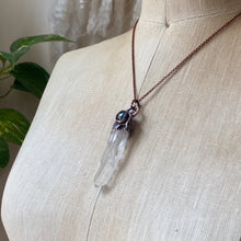 Load image into Gallery viewer, Clear Quartz Point & Blue Kyanite Necklace - Ready to Ship