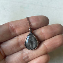 Load image into Gallery viewer, Silver Sheen Obsidian Necklace #2