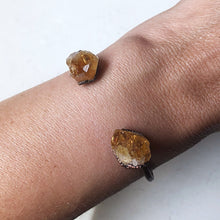 Load image into Gallery viewer, Raw Citrine Cuff Bracelet (Icarus Soaring Collection)