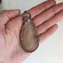 Load image into Gallery viewer, Agate Slice Portal of the Infinite Sun Necklace - Ready to Ship
