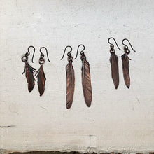 Load image into Gallery viewer, Electroformed Feather Earrings - Ready to Ship