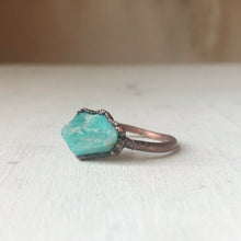 Load image into Gallery viewer, Raw Amazonite Ring - #5 (Size 9.75-10) - Ready to Ship