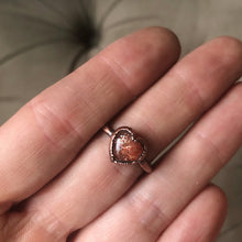 Load image into Gallery viewer, Sunstone Heart Ring - #3 (Size 7) - Ready to Ship